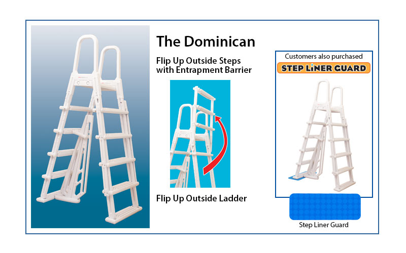 The Dominican pool step ladder